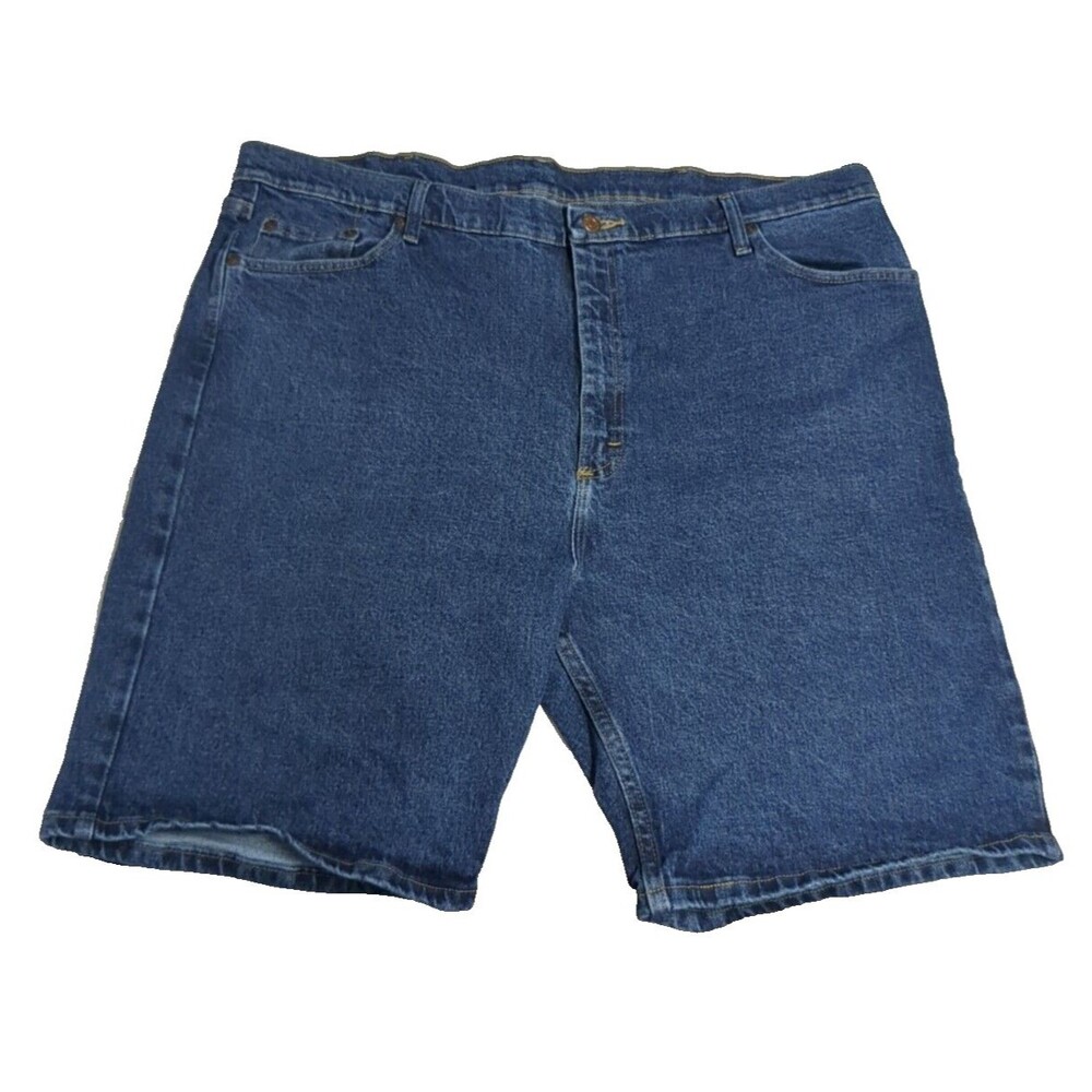 Wrangler Jean Shorts / Jorts Men Size 42 Denim Dark Wash Blue Relaxed Fit
